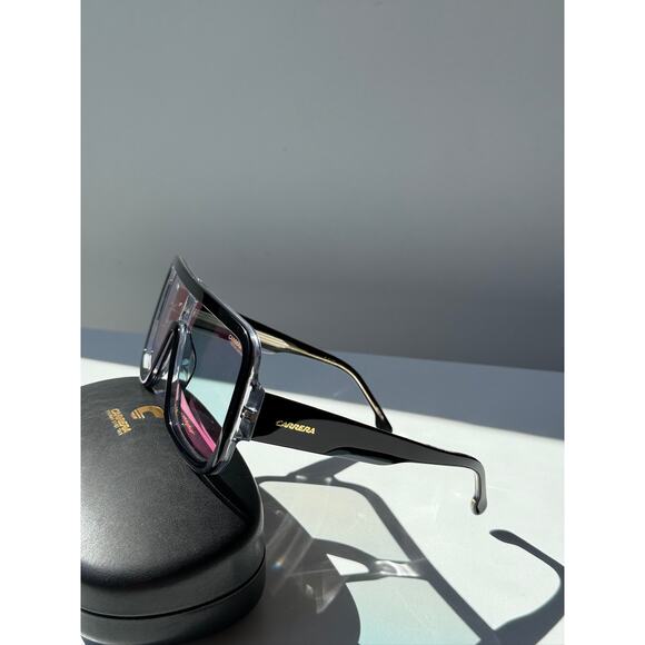 NEW Carrera Flaglab 14 Aviator Sunglasses in Black Mirrored - Picture 5 of 10